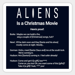 Aliens Is a Christmas Movie Magnet